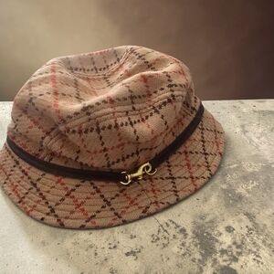 Vintage Coach Tattersal Plaid Bucket Hat